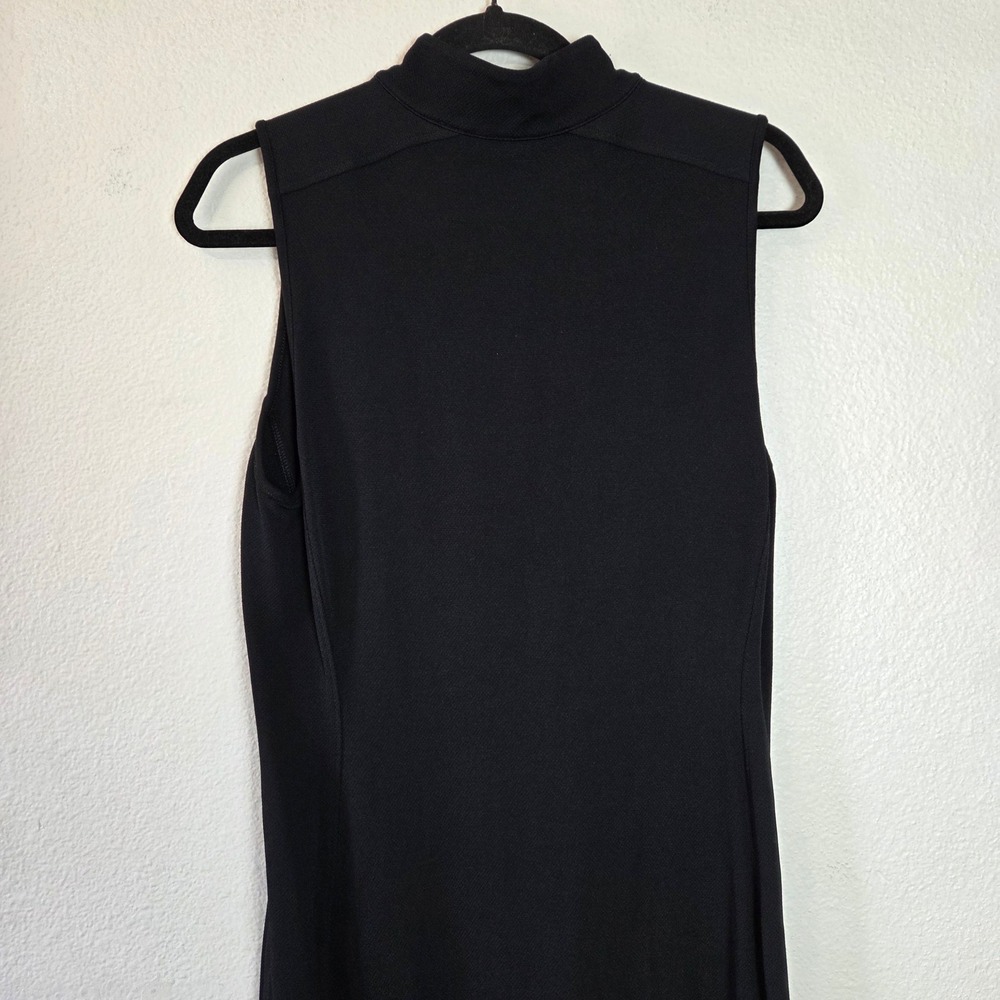 Lauren Ralph Lauren Knit Midi Dress‎ Sleeveless Mock Neck Zip L - Picture 5 of 10
